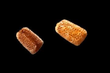 Seeds of the common foxglove, Digitalis Purpurea in extreme close up.