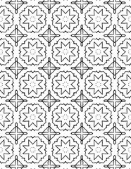 Fototapeta premium Black and white abstract geometric pattern