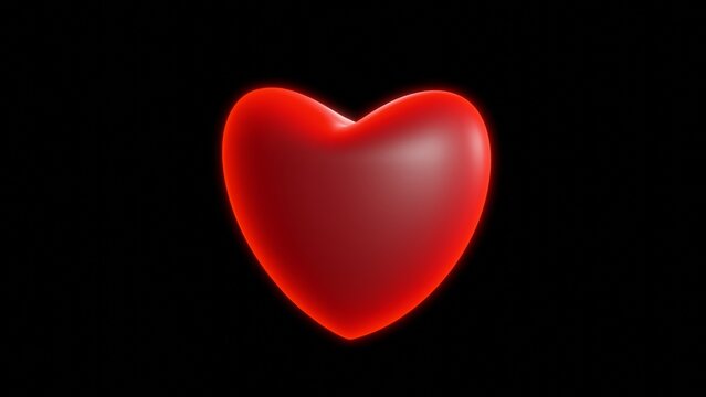 3D rendering abstract background with heart or love shape - perfect for video or photo background