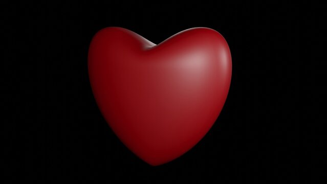3D rendering abstract background with heart or love shape - perfect for video or photo background