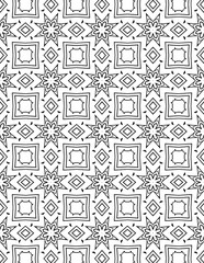Black and white abstract geometric pattern