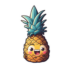 Exotic Pineapple Sticker