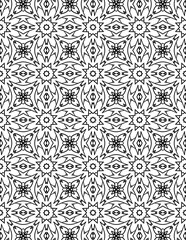 Fototapeta premium Black and white abstract geometric pattern