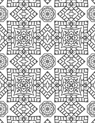 Black and white abstract geometric pattern