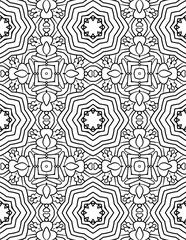 Black and white abstract geometric pattern