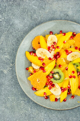 Fruit salad of citrus and berries