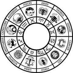 Star signs zodiac astrology horoscope icon