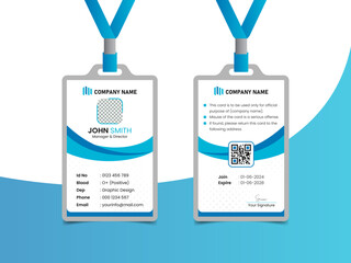 Corporate business office id card template