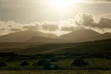 Foto op Canvas Sunset in the mountains of Lanzarote. © Nico