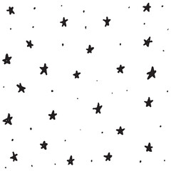 Moon and stars icon isolated. Flat design. Moon and star Icon isolated on white Background. Night symbol for your web site design, logo. Flat design. filled black symbol. Vector EPS 10.