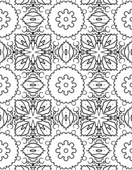 Black and white abstract geometric pattern