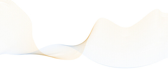 Abstract background, pattern with parallel lines. Wave line background with smooth shape. Beautiful wavy line on a white background. Horizontal banner template. Abstract futuristic template.