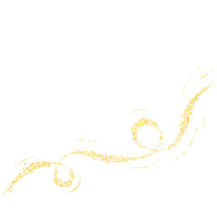 gold glitter line art