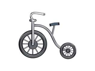 Fototapeta na wymiar Bicycle with 3d rendering vector icon illustration