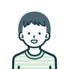 ほほえみの男の子のバストショット2