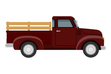 transport for the transportation of goods or passengers flat icon vector illustration