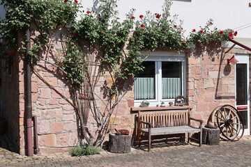 Historisches Gebäude in der Altstadt von Bad Orb in Hessen