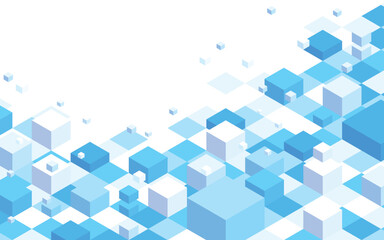 立方体の幾何学的な背景イラスト