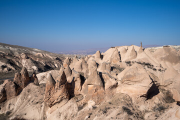 Fototapeta na wymiar Fairy Chimneys in Cappadocia Dream Valley