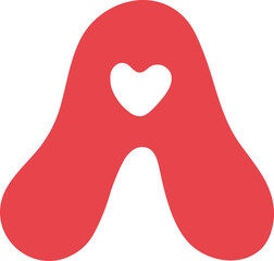 A Uppercase Retro Valentine Letters