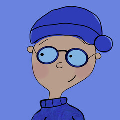 Winter boy_doodle picture