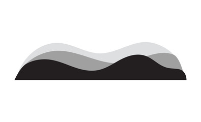 Curve sound wave for music making and podcast recording sings. Illustration in graphic design isolated
