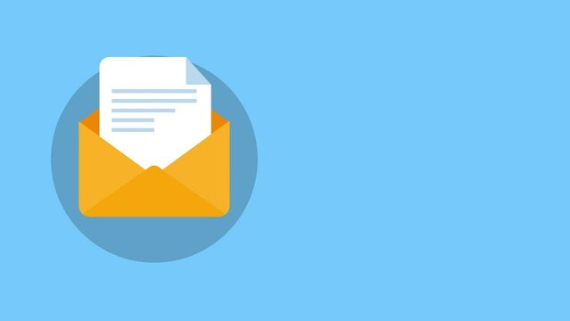 new email icon animation.free space for your text