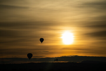 Hot Air Balloons in Cappadocia at Sunrise