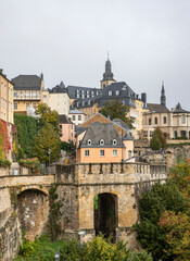 Fototapeta na wymiar Luxembourg old town center architecture