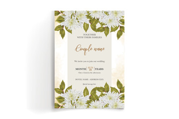 wedding invitation single card templates