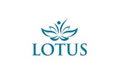 vector spa business logo lotus icon design