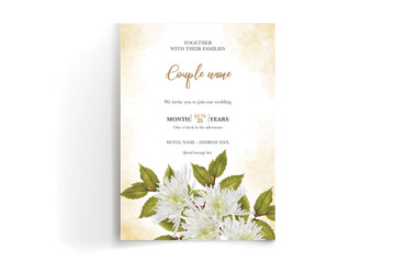 wedding invitation single card templates