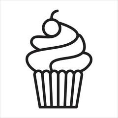 cup cake minimalist icon design art