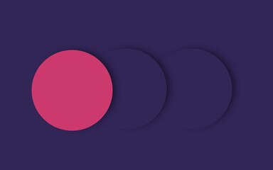Obraz premium Pink and purple minimalist geometric graphic illustration