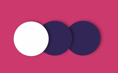 Pink and purple minimalist geometric graphic illustration