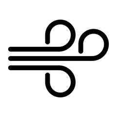 Wind Speed icon. breeze line art illustration