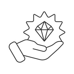 Branding vector icon. Line sign for mobile concept and web design. Symbol, logo illustration. Vector graphics