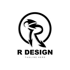 R Letter Logo, Alphabet Vector, Initial R Product Brand Logotype Design