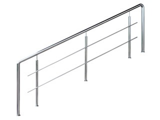 Modern iron handrails.