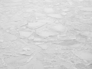 Ice field background from flat ice floes