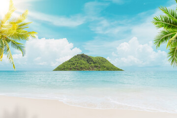 Tropical island beach