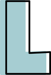 Outline Alphabet Capital..