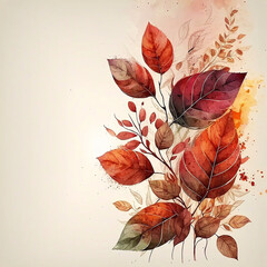 Ai generated autumn leaves. Created using ai generative. 