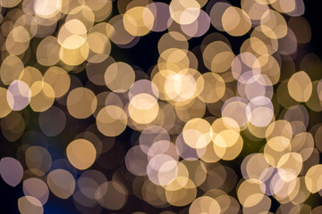 Abstract blue colors style with lights bokeh background it's soft focus for Christmas glittering wallpaper or and artwork design.