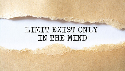 'Limit exist only in the mind' motivation quotes
