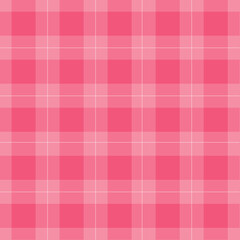 Pink Plaid Valentine Seamless Pattern