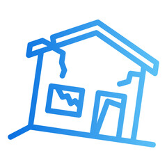 ruined gradient icon