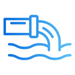 sewage gradient icon