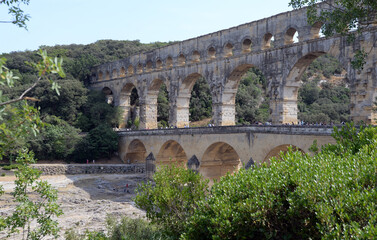 Fototapeta premium Pont du Gard, Provence, Frankreich
