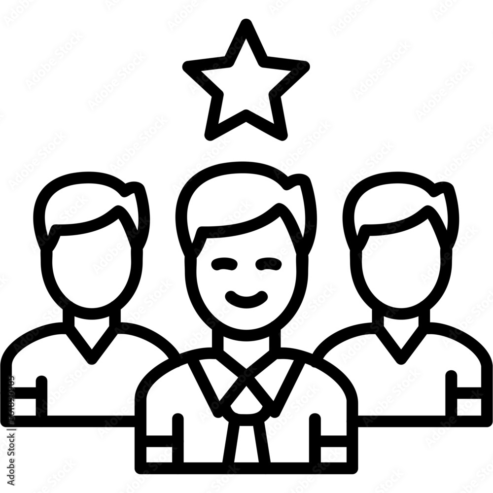 Sticker leadership icon